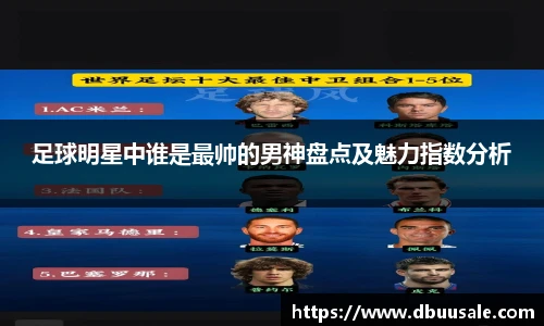足球明星中谁是最帅的男神盘点及魅力指数分析